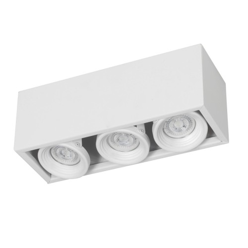PLAFON MODULO LED GU10 3 LUCES BOX3